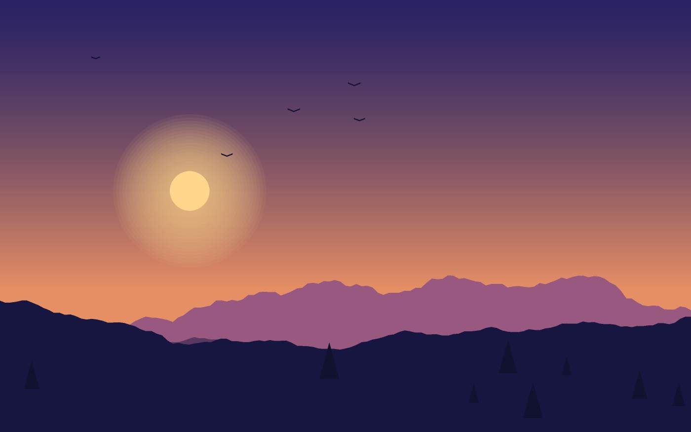 Landschapsillustratie