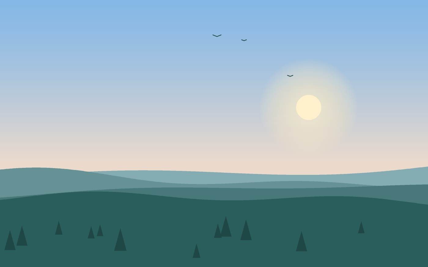 Landschapsillustratie