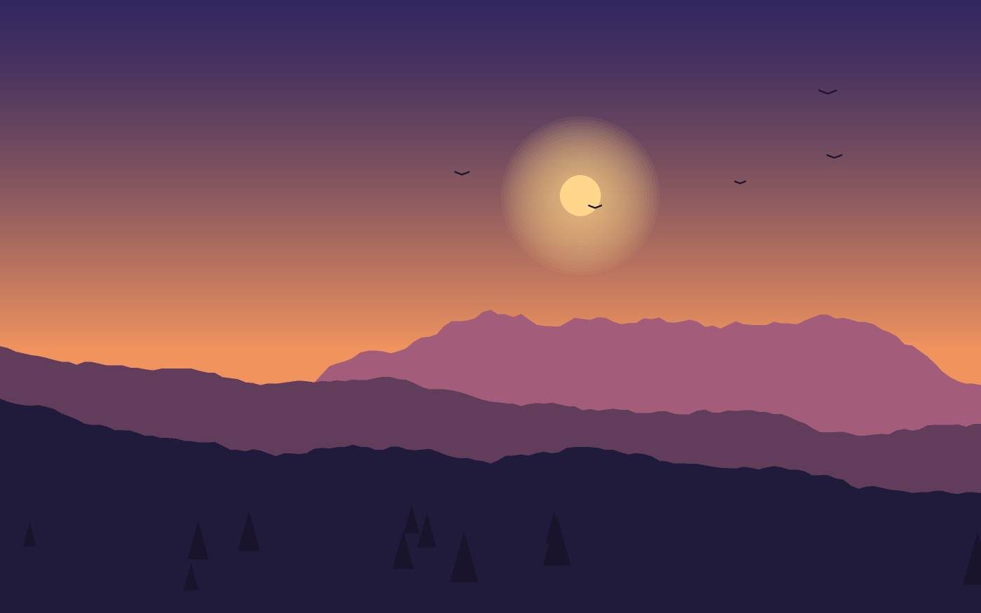 Landschaftsillustration