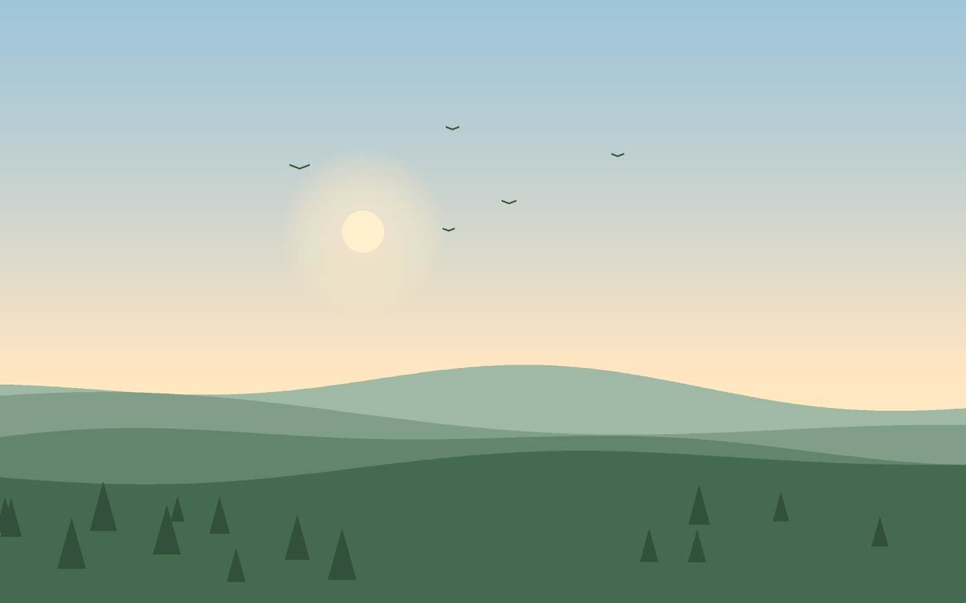 Landschaftsillustration