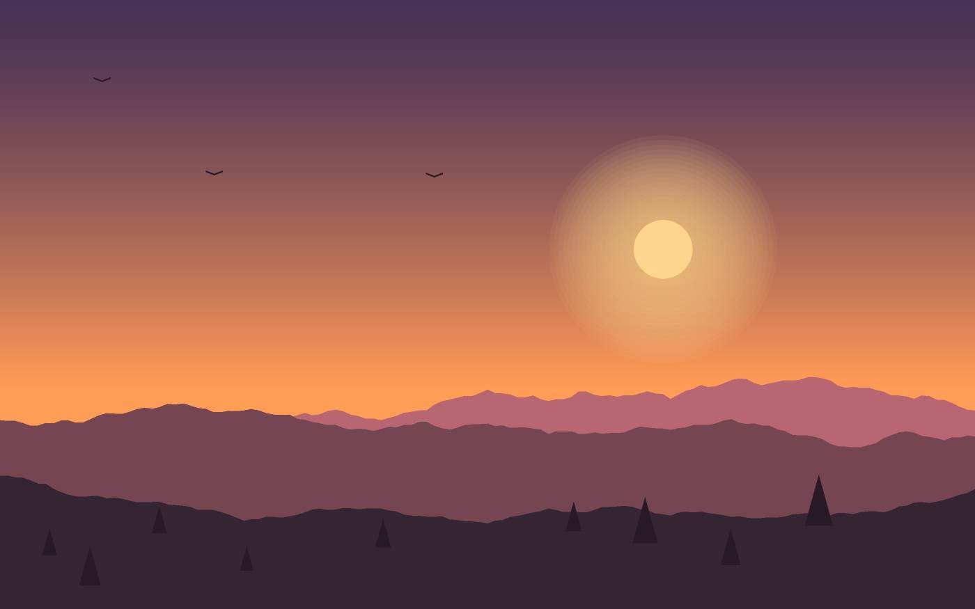 Ilustración de un paisaje