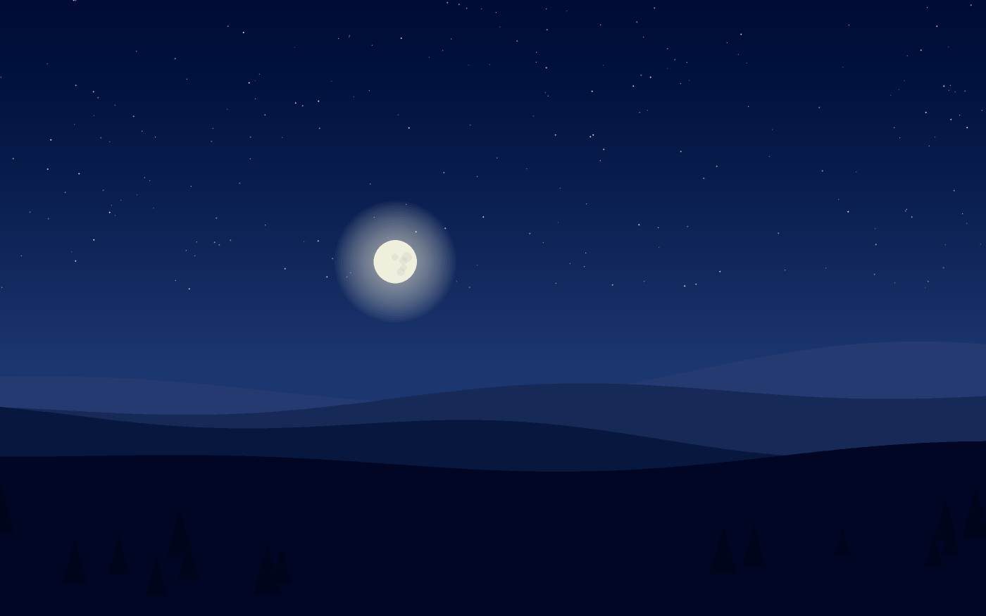 Ilustração de uma paisagem