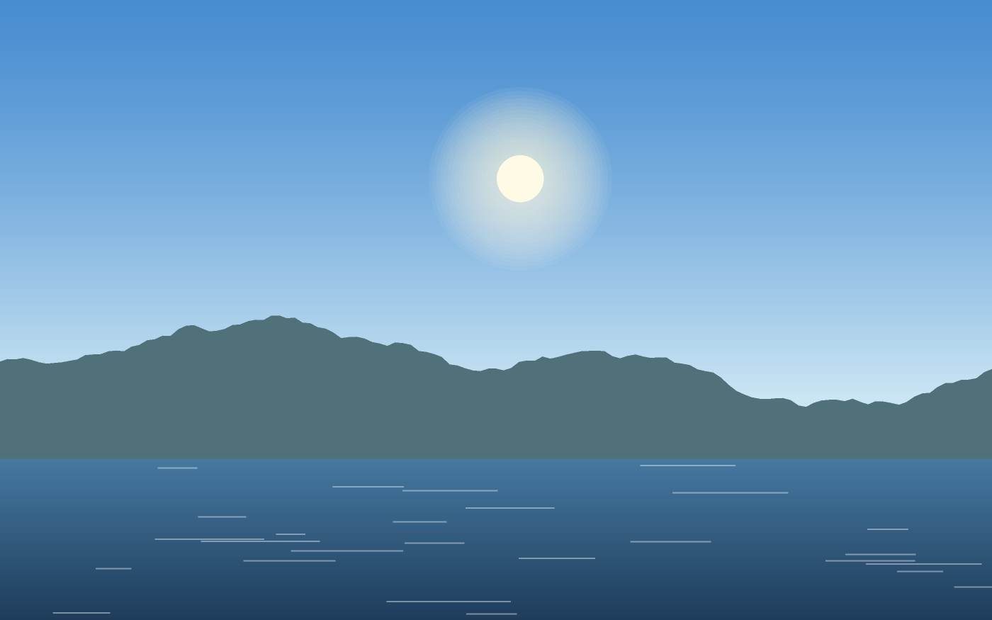 Ilustração de uma paisagem